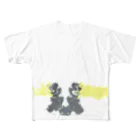 空に花もようの玉子のお寿司 フルグラフィックTシャツ