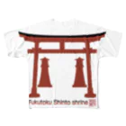 松や SUZURI店の福徳稲荷神社 （山口） All-Over Print T-Shirt