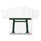 松や SUZURI店の田無神社（東京） All-Over Print T-Shirt