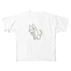 せきね まりのの人間をみまもるねこ(飼い主自慢 All-Over Print T-Shirt