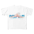 BEEHIVEのText -  青空 フルグラフィックTシャツ