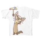 ザ・ワタナバッフルのテン「雨かしら？」 All-Over Print T-Shirt