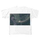 未来明察の三峡ダム放水の図 All-Over Print T-Shirt