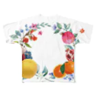 松や SUZURI店の三柑の実 All-Over Print T-Shirt