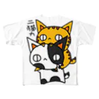 (猫)滝川商会の二猫力(ねこず) フルグラフィックTシャツ