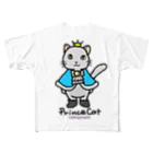 ゆきだるまころころのねこの王子様＊ブルー All-Over Print T-Shirt