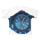 azuonepieceの時計と一体化Tシャツ All-Over Print T-Shirt