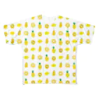 カッコーのお店の黄色いフルーツのパターン フルグラフィックTシャツ