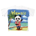 油絵描きの小物売り場のハワイ旅行気分 フルグラフィックTシャツ