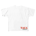 YACA IN DA HOUSEのAkaくてプロフェッショナルなﾔｶｲﾝﾀﾞﾊｳｽ フルグラフィックTシャツ