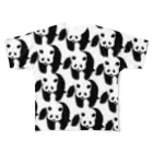 PANDA panda LIFE***のぞろぞろパンダ フルグラフィックTシャツ