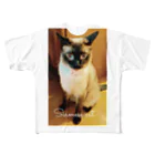 Siamese cat シャムのSiamese cat シャム猫 フルグラフィックTシャツ