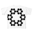 FRACTAL / フラクタルのFractal Cantor Snowflake フルグラフィックTシャツ