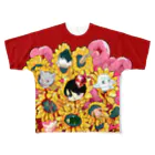 でるたぽの パッと見メルヘンTシャツ：あか All-Over Print T-Shirt