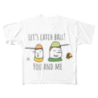 PaP➡︎Poco.a.PocoのLet's Catch Ball All-Over Print T-Shirt