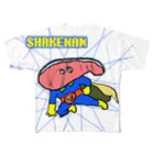 おひるねらいおんの鮭マン フルグラフィックTシャツ