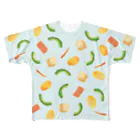 のぐちさきのごーやちゃんぷる(ブルー)両面プリント All-Over Print T-Shirt