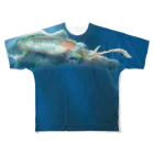 OJIKのフルグラ☆アオリイカ【深海】 フルグラフィックTシャツ