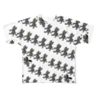 鈴神楽工房のオールブラックスとデビ猫さんフルグラ All-Over Print T-Shirt