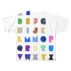 YosumiのAlphabet All-Over Print T-Shirt