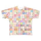 鹿百貨店の油彩パッチワーク(パステル) All-Over Print T-Shirt