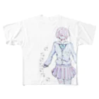 rizakuraのじょしこうせい All-Over Print T-Shirt