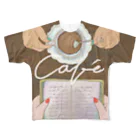 のぐちさきのcafé フルグラフィックTシャツ