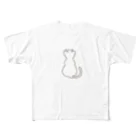 せきね まりのの人間をみまもるねこ(元気をあげる！ All-Over Print T-Shirt