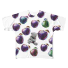 KANAME_86のりんごのなかにくまを入れたら甘くなるよ All-Over Print T-Shirt