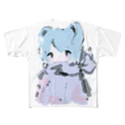 ゆーきんの絵ぐっずのやわらかな氷柱 フルグラフィックTシャツ