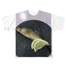 YUKI【ユメとホープ探し中】の鮎の塩焼き フルグラフィックTシャツ