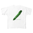 Ricemanのワンポイントきゅうり フルグラフィックTシャツ