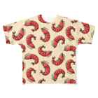 1374design(iminashi design)のえび・べーじゅ All-Over Print T-Shirt