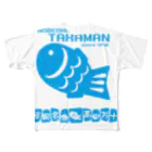 高田万十のTAKAMAN　BLUE フルグラフィックTシャツ