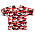 ワタナベスグルのよく見るとうさぎ All-Over Print T-Shirt