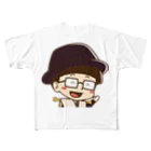 インテリアクレールのカーテンマンJr.（こんにちは）のフルグラフィックTシャツ All-Over Print T-Shirt