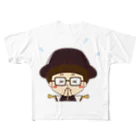 インテリアクレールのカーテンマンJr.（ごめん）のフルグラフィックTシャツ All-Over Print T-Shirt