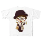 インテリアクレールのカーテンマンJr.（いいね）のフルグラフィックTシャツ All-Over Print T-Shirt