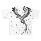 理央っだっつの。のPhoenix Red All-Over Print T-Shirt