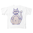 shuichiの幸運を呼びこむ招き猫 フルグラフィックTシャツ