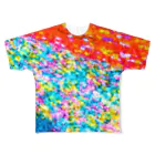 Es werde Licht. 〜光よあれ。〜のFlower Garden Red  All-Over Print T-Shirt