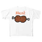 Ran.のMeat All-Over Print T-Shirt