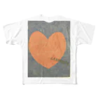 とりとりアートのハートラビリンス All-Over Print T-Shirt