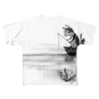 まりみゆきの釣り猫 All-Over Print T-Shirt