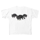 ひらいわまさとしの黒猫ちゃん All-Over Print T-Shirt