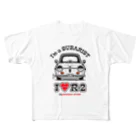 SHOP MASHIMAROISEのI LOVE R-2 フルグラフィックTシャツ