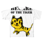 アヒルカフェのBEWARE OF THE TIGER フルグラフィックTシャツ