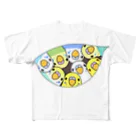 まめるりはことりの三密です！むちむちセキセイインコさん【まめるりはことり】 フルグラフィックTシャツ