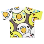 まめるりはことりのみっちりむっちり過密セキセイインコさん【まめるりはことり】 All-Over Print T-Shirt