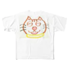 星野敬児(つぼぼ)の山本マロン(茶トラの猫) フルグラフィックTシャツ